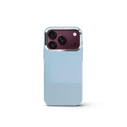 iPhone Case 17/18 - Vegan Leather - Light Blue