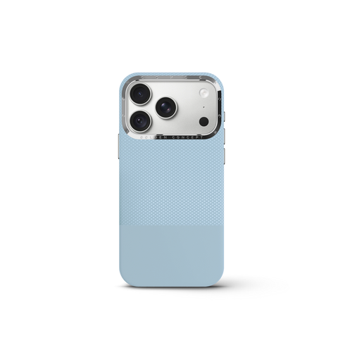 iPhone Case 18 & 17 - Vegan Leather - Light Blue