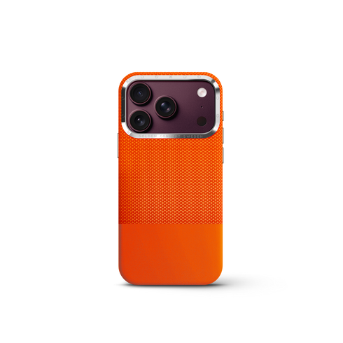 iPhone Case 17/18 - Vegan Leather - Orange