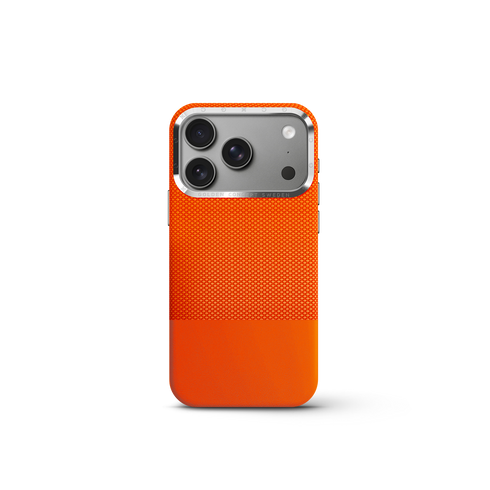iPhone Case 17/18 - Vegan Leather - Orange
