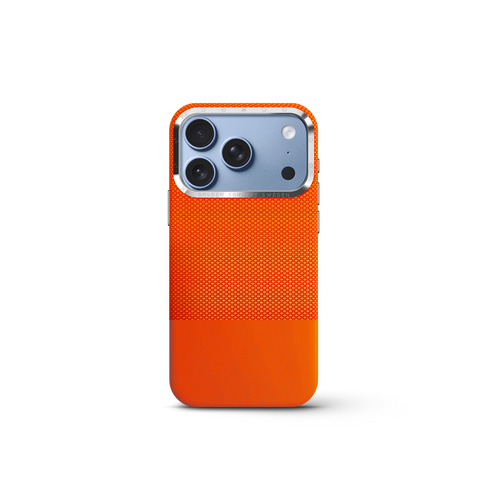 iPhone Case 17/18 - Vegan Leather - Orange