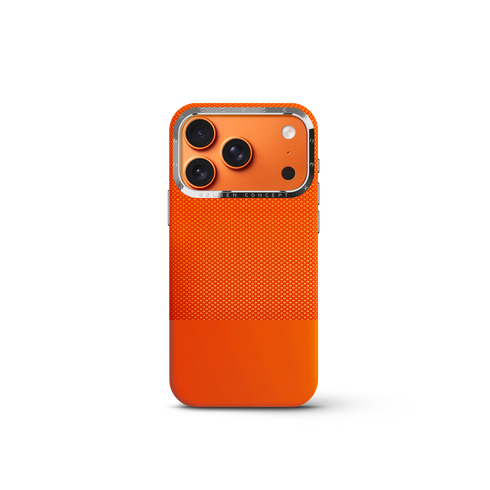 iPhone Case 18 & 17 - Vegan Leather - Orange