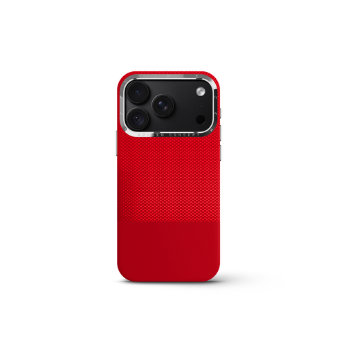 iPhone Case 18 & 17 - Vegan Leather - Red