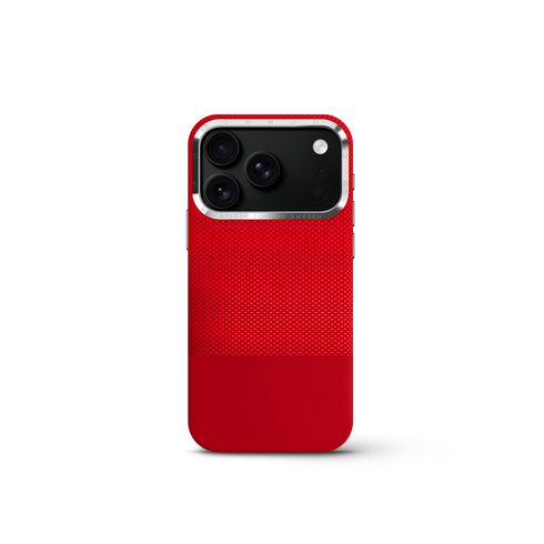 iPhone Case 17/18 - Vegan Leather - Red