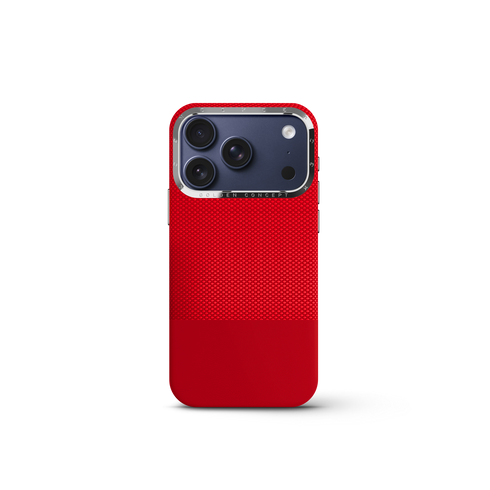 iPhone Case 18 & 17 - Vegan Leather - Red