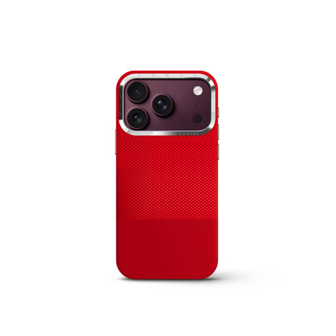 iPhone Case 17/18 - Vegan Leather - Red