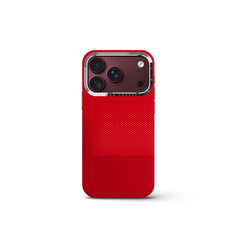 iPhone Case 18 & 17 - Vegan Leather - Red