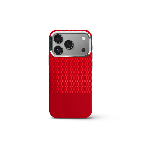 iPhone Case 17/18 - Vegan Leather - Red