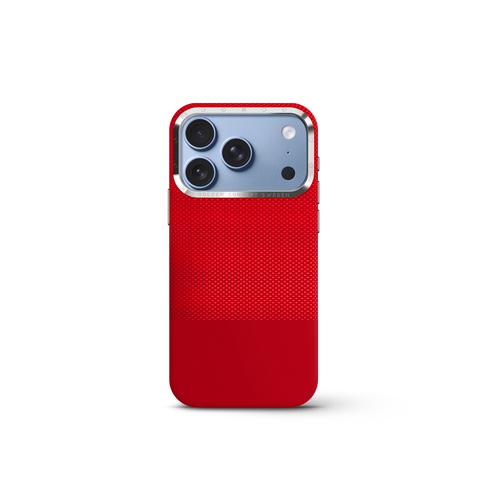 iPhone Case 17/18 - Vegan Leather - Red