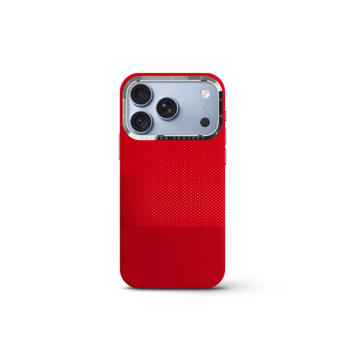 iPhone Case 18 & 17 - Vegan Leather - Red
