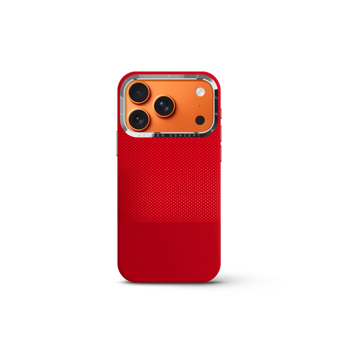 iPhone Case 18 & 17 - Vegan Leather - Red