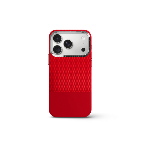 iPhone Case 18 & 17 - Vegan Leather - Red