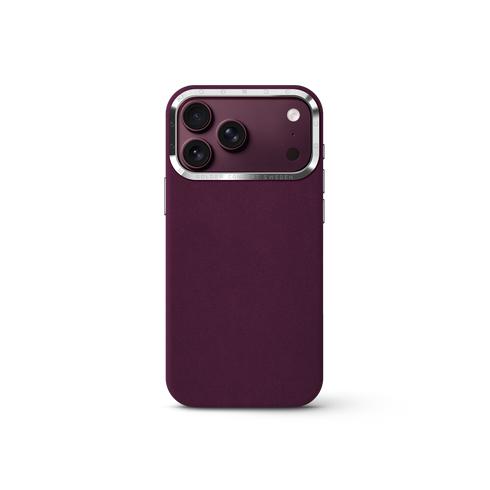 iPhone Case 17/18 - Alcantara - Burgundy