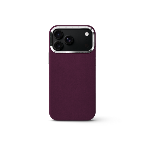 iPhone Case 17/18 - Alcantara - Burgundy