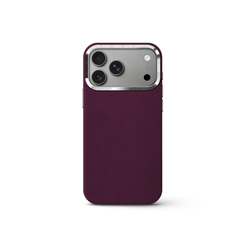 iPhone Case 17/18 - Alcantara - Burgundy