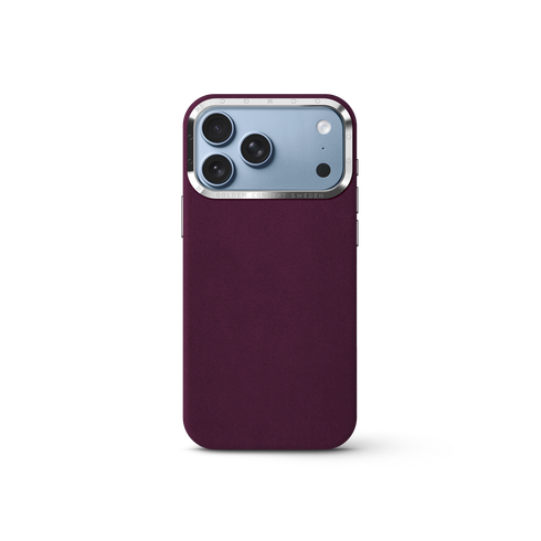 iPhone Case 17/18 - Alcantara - Burgundy