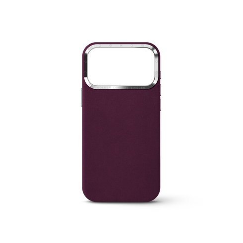 iPhone Case 17/18 - Alcantara - Burgundy