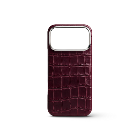 iPhone Case 17/18 - Alligator - Burgundy