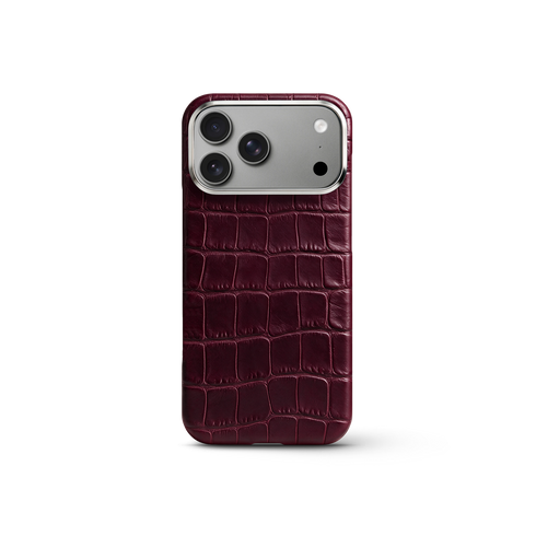iPhone Case 17/18 - Alligator - Burgundy