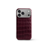 iPhone Case 17/18 - Alligator - Burgundy