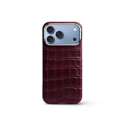 iPhone Case 17/18 - Alligator - Burgundy