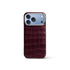 iPhone Case 17/18 - Alligator - Burgundy