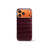 iPhone Case 17/18 - Alligator - Burgundy
