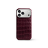 iPhone Case 17/18 - Alligator - Burgundy