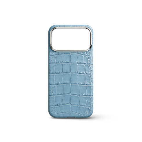 iPhone Case 17/18 - Alligator - Light Blue