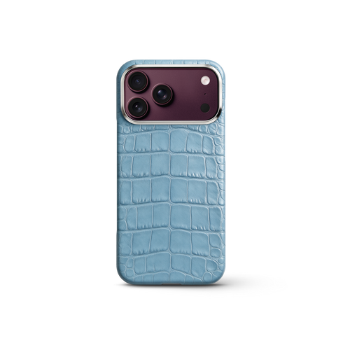 iPhone Case 17/18 - Alligator - Light Blue