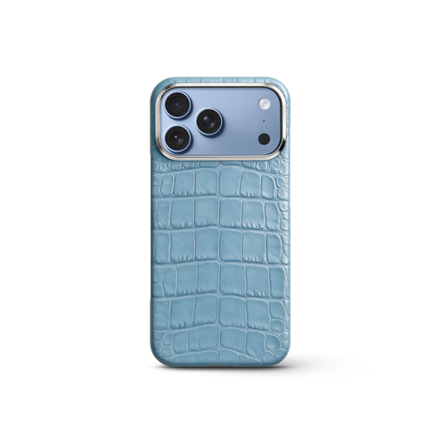 iPhone Case 17/18 - Alligator - Light Blue