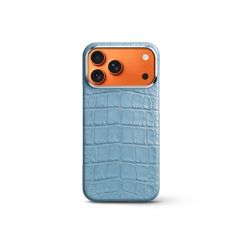 iPhone Case 17/18 - Alligator - Light Blue