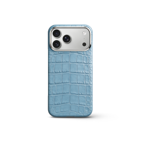 iPhone Case 17/18 - Alligator - Light Blue