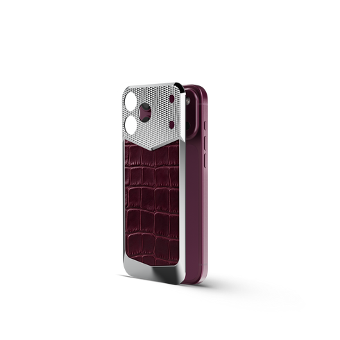 iPhone Case / EV18 - Magnetic Shield Alligator Edition - Burgundy