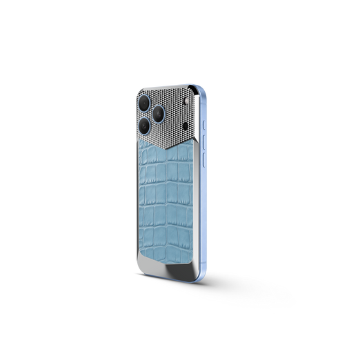 iPhone Case / EV18 - Magnetic Shield Alligator Edition - Light Blue