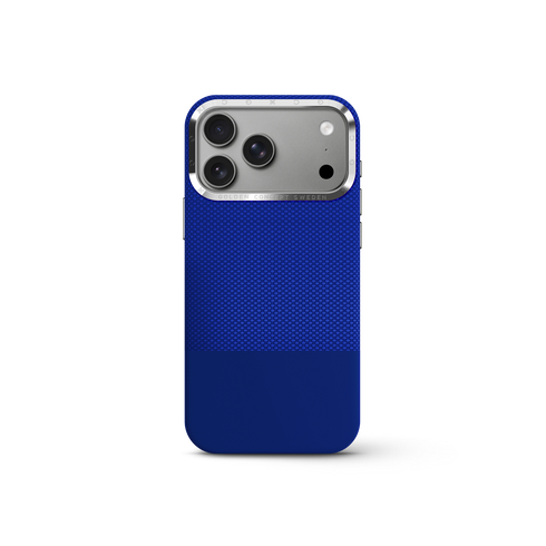 iPhone Case 17/18 - Vegan Leather - Deep Blue