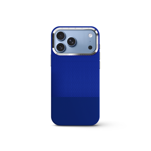 iPhone Case 17/18 - Vegan Leather - Deep Blue