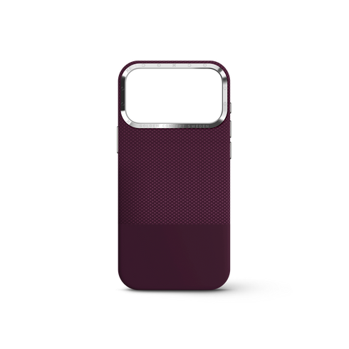 iPhone Case 17/18 - Vegan Leather - Burgundy
