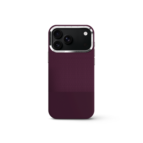 iPhone Case 17/18 - Vegan Leather - Burgundy