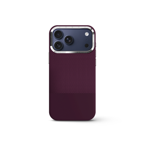 iPhone Case 17/18 - Vegan Leather - Burgundy