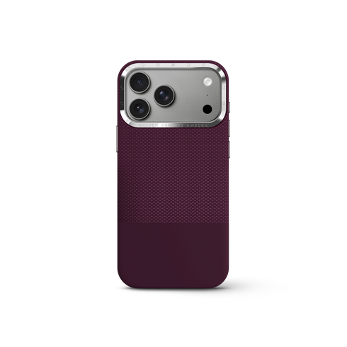 iPhone Case 17/18 - Vegan Leather - Burgundy