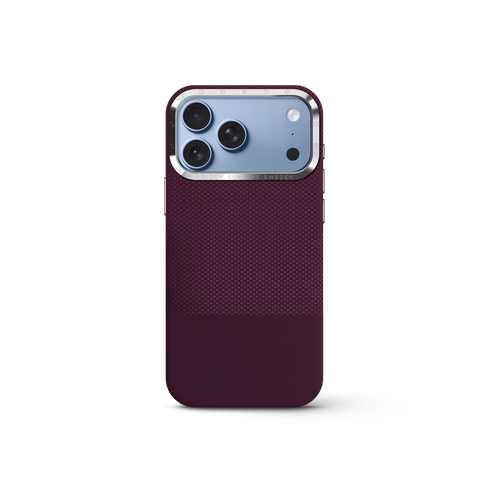 iPhone Case 17/18 - Vegan Leather - Burgundy