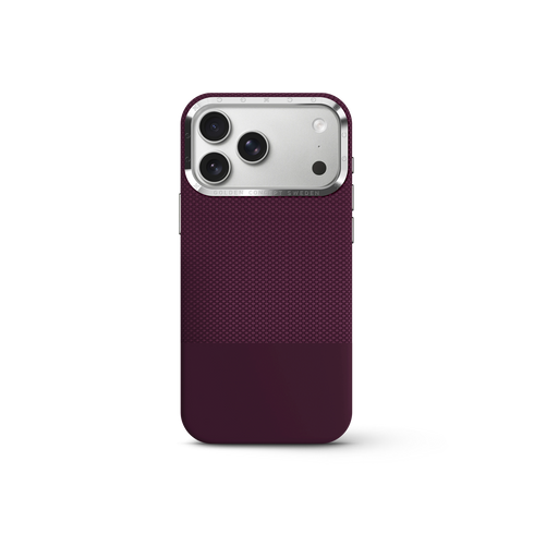 iPhone Case 17/18 - Vegan Leather - Burgundy