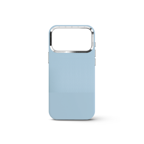 iPhone Case 17/18 - Vegan Leather - Light Blue