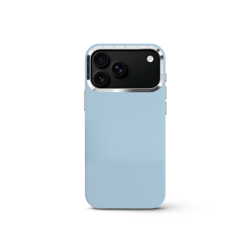 iPhone Case 17/18 - Vegan Leather - Light Blue