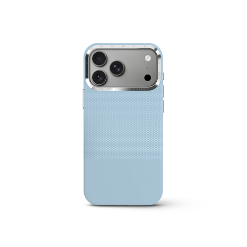 iPhone Case 17/18 - Vegan Leather - Light Blue