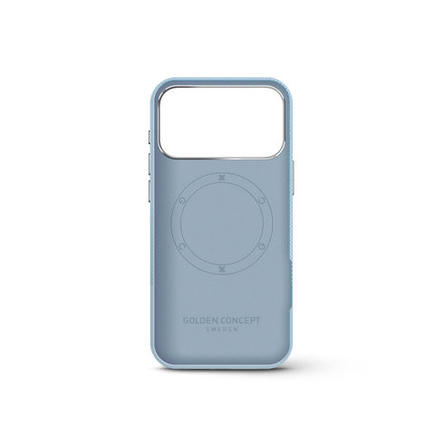 iPhone Case 17/18 - Vegan Leather - Light Blue