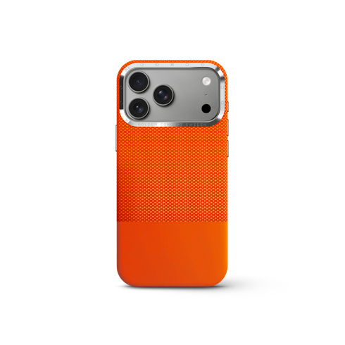 iPhone Case 17/18 - Vegan Leather - Orange