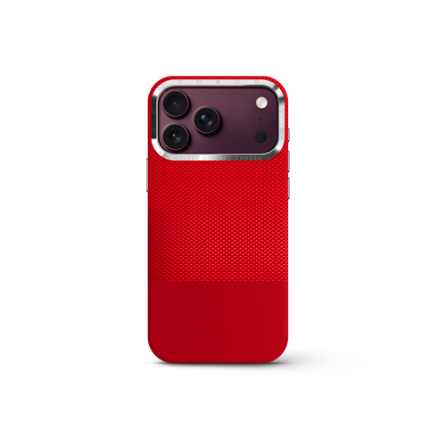 iPhone Case 17/18 - Vegan Leather - Red