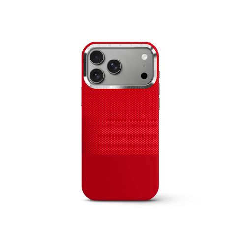 iPhone Case 17/18 - Vegan Leather - Red